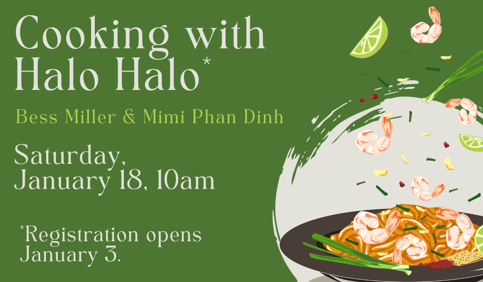 cooking with halo halo announcement