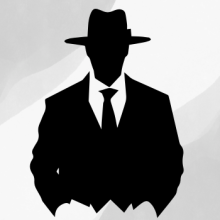 silhouette of man wearing hat